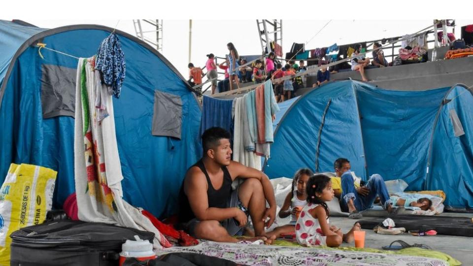 Desplazados venezolanos en Colombia.