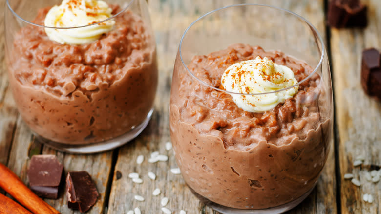 chocolate rice pudding