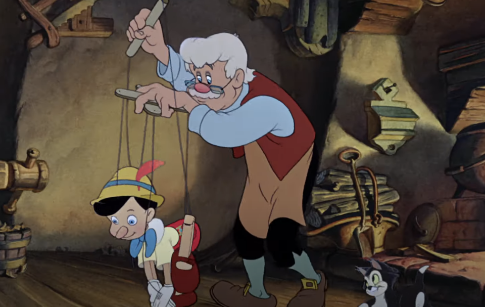 Pinocchio and Mister Geppetto