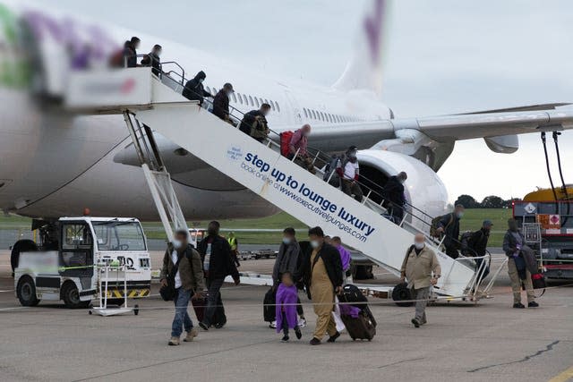 Afghans arrive in UK