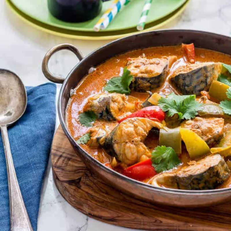 <p>Recipes from a Pantry</p><p>This is a quick and easy Brazilian Fish Stew (Moqueca Baiana). Everyday pantry staples like coconut milk, lime and fish are combined into making this Traditional Brazilian Seafood recipe. The recipe is suitable for gluten-free, keto, paleo and Whole 30 diets.</p><p><strong>Get the recipe: <a href="https://recipesfromapantry.com/moqueca-baiana-brazilian-fish-stew/" rel="nofollow noopener" target="_blank" data-ylk="slk:Brazilian Fish Stew;elm:context_link;itc:0;sec:content-canvas" class="link rapid-noclick-resp">Brazilian Fish Stew</a></strong></p>
