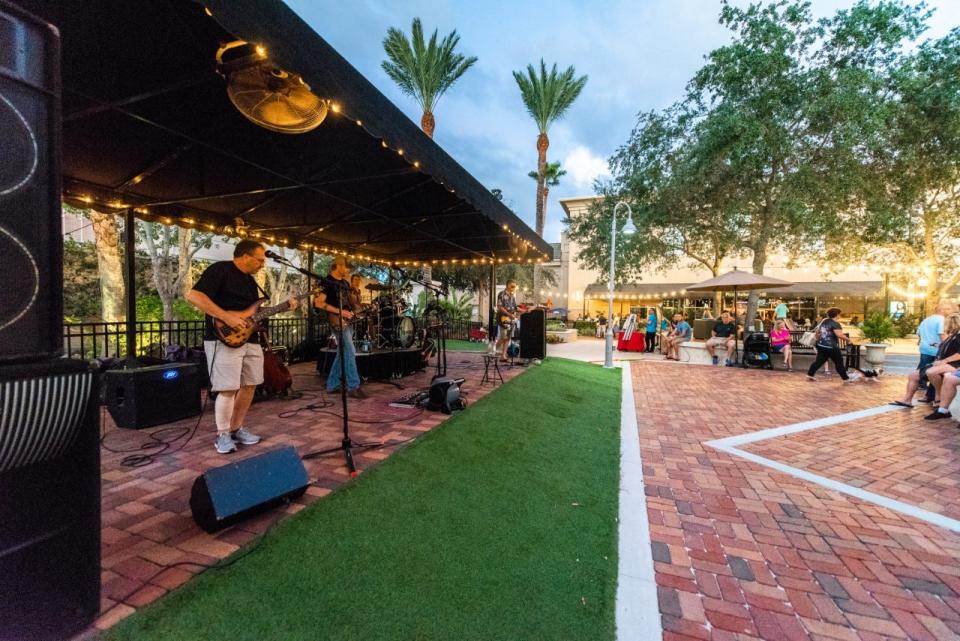 The Avenue Viera holds a monthly 3rd Thursday event, featuring live music, in its Central Park area.