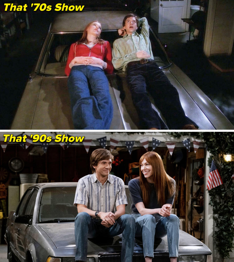 Comparison of the car scene between That '70s Show and That '90s Show