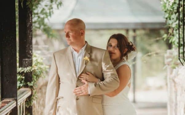 Stephanie and Alan on their wedding day - News Scans/News Scans