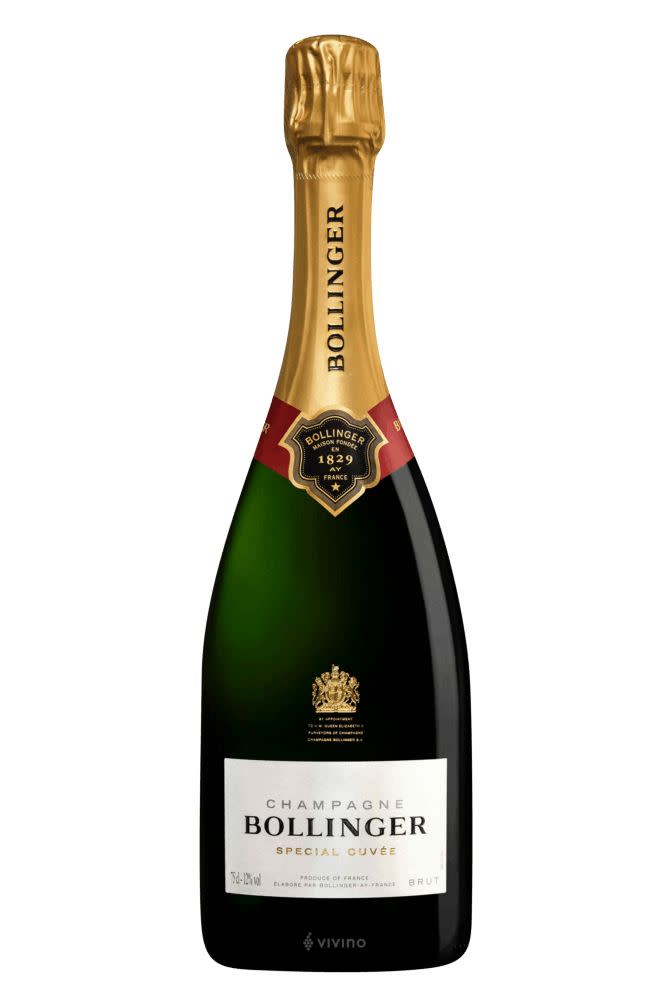<p><a href="https://www.vivino.com/US/en/bollinger-special-cuvee-brut-ay-champagne/w/18929" rel="nofollow noopener" target="_blank" data-ylk="slk:Shop Now;elm:context_link;itc:0;sec:content-canvas" class="link ">Shop Now</a></p><p>Bollinger Special Cuvée Brut Aÿ Champagne</p><p>vivino.com</p><p>$64.99</p><span class="copyright">Vivino</span>