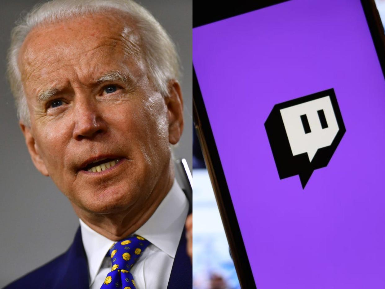 joe biden twitch channel trains