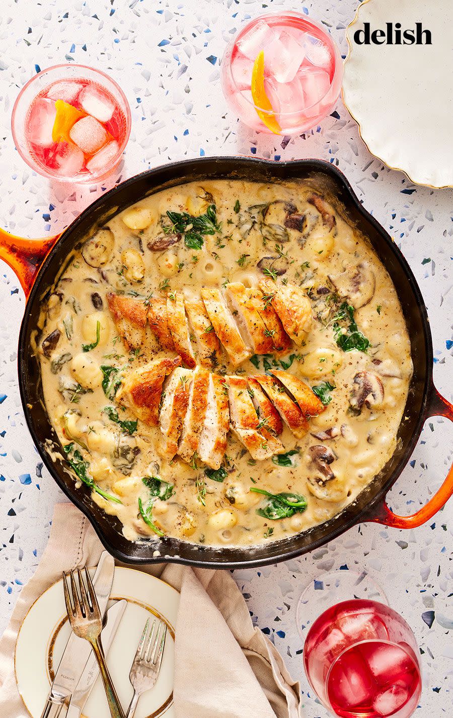 37) One-Pan Creamy Chicken & Gnocchi