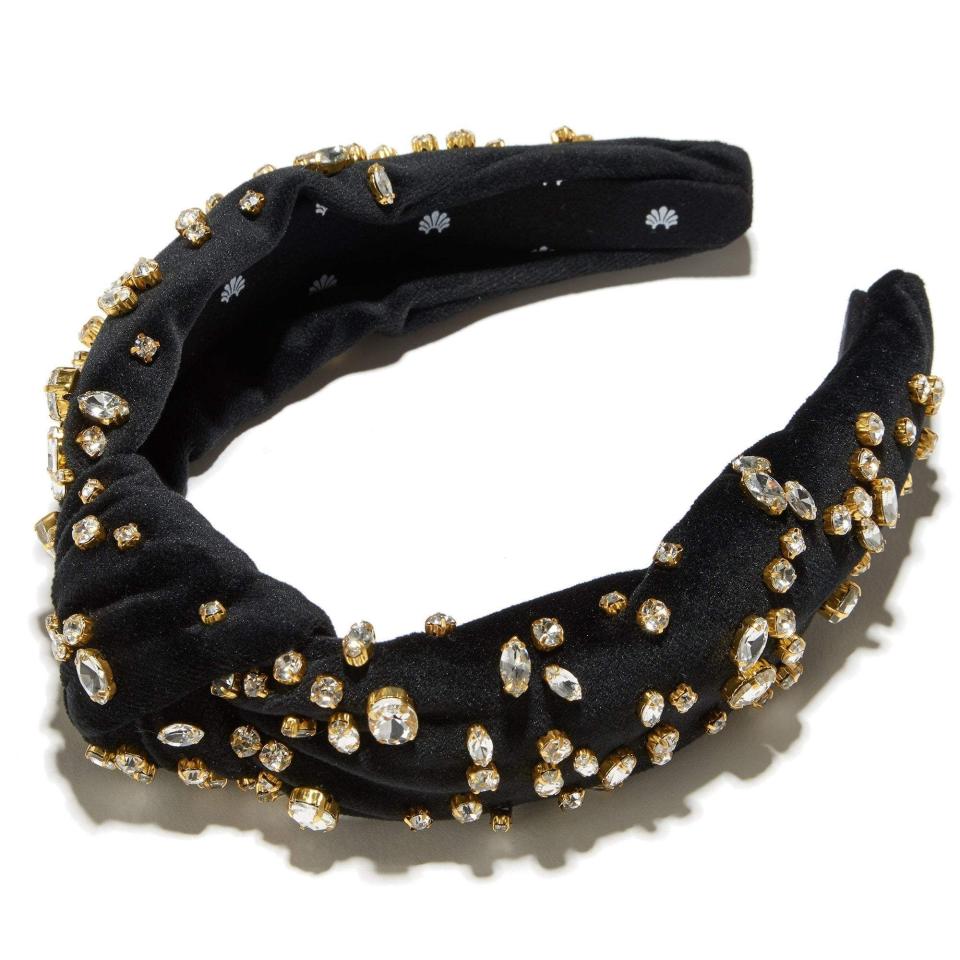 23) Jet Mixed Crystal Headband