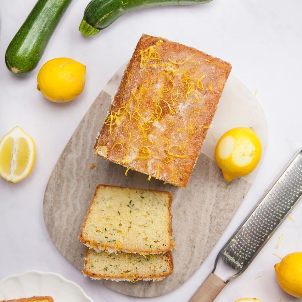 best loaf cake recipes courgette lemon drizzle loaf cake