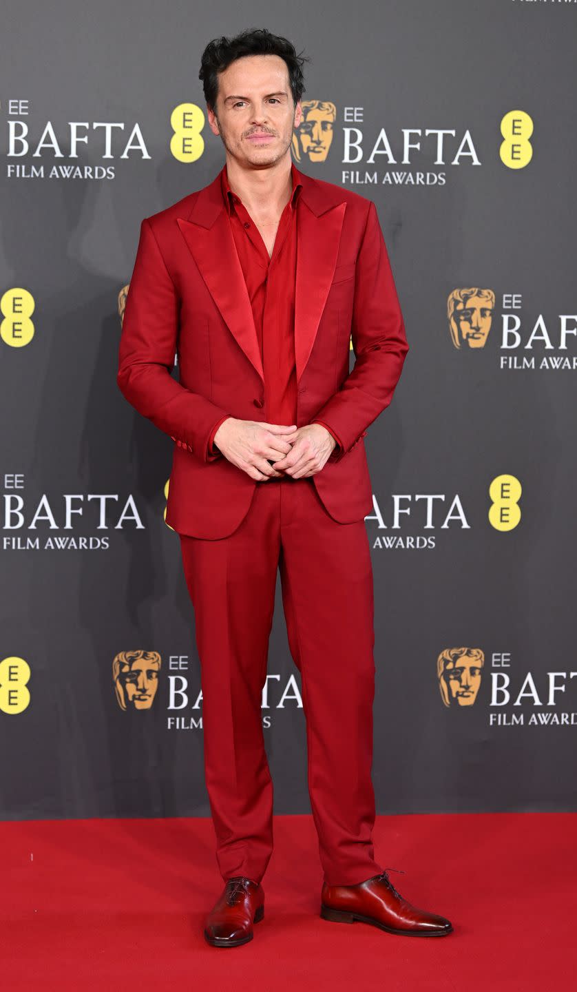 andrew scott best dressed 2024 baftas red carpet