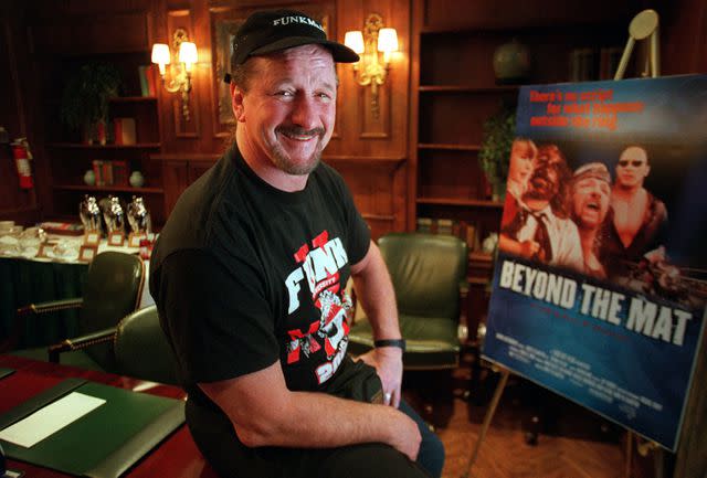 <p>Bill Greene/The Boston Globe via Getty </p> Terry Funk