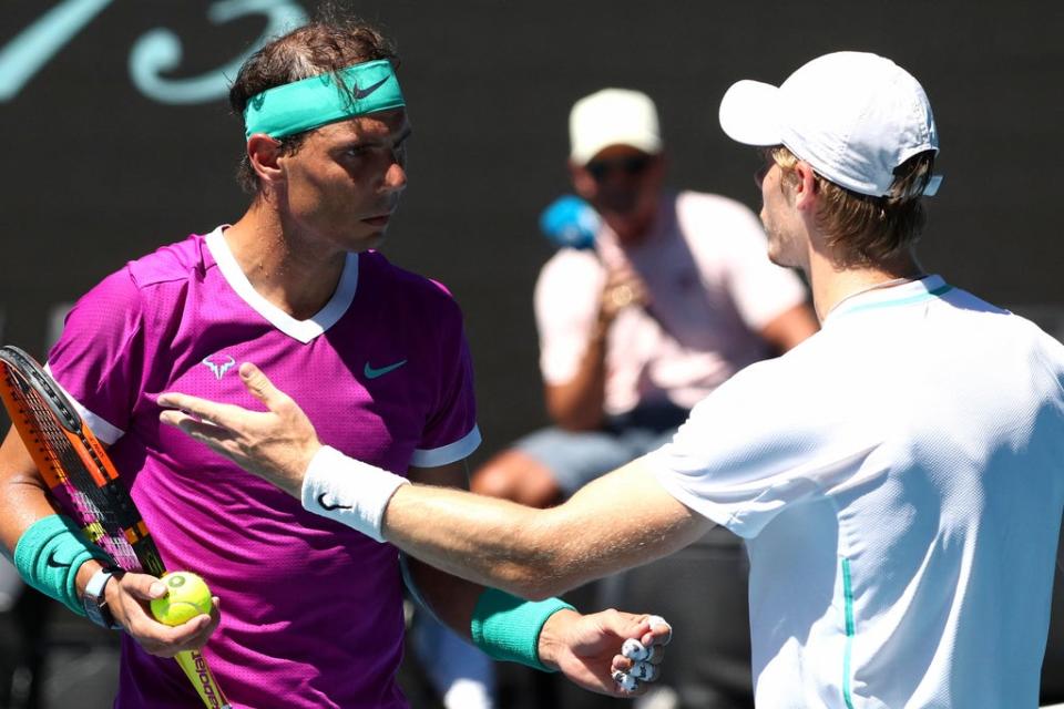 Nadal and Shapovalov clashed in Melbourne  (AFP via Getty Images)