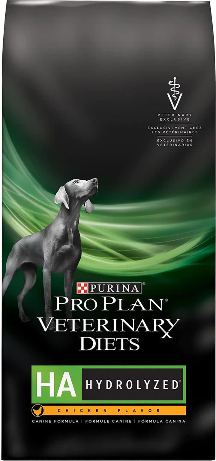 Bag of Purina's Pro Plan Veterinary Diets HA Chicken Flavor
