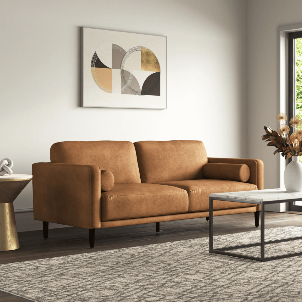 <p><a href="https://go.redirectingat.com?id=74968X1596630&url=https%3A%2F%2Fwww.walmart.com%2Fip%2FHomfa-3-Seater-Sofa-78-9-Modern-Large-Upholstered-Lounge-Couch-with-Square-Arm-Camel%2F429692249&sref=https%3A%2F%2Fwww.womansday.com%2Fhome%2Fdecorating%2Fg43979082%2Fbest-couches-on-walmart%2F" rel="nofollow noopener" target="_blank" data-ylk="slk:Shop Now;elm:context_link;itc:0;sec:content-canvas" class="link ">Shop Now</a></p><p>3-Seater Sofa </p><p>$349.99</p><p>walmart.com</p>