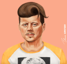 <p>Estas ilustraciones forman parte de su colección titulada ‘Hipstory’. </p>