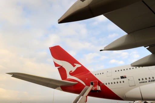 A Qantas A380 Airbus is seen on the tarmac at Melbourne's Tullamarine Airport, in 2011. Australian marketing baron John Singleton said Wednesday he has "always" been interested in ailing Qantas but stopped short of confirming reports he is part of a consortium planning a takeover