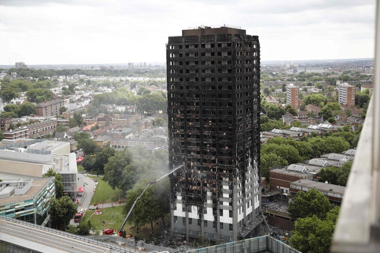 Destroyed: Grenfell Tower: AFP/Getty Images