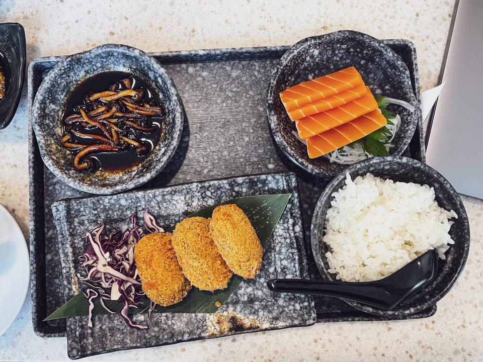 Vegetarian bento at Ichigo Ichie Cafe.