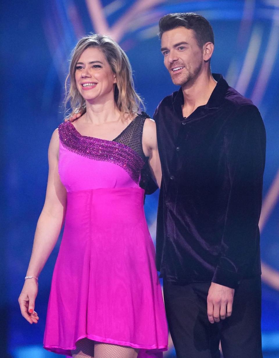 dancing on ice lou sanders, brendyn hatfield