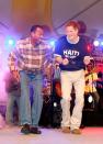 <p>In 2010, a then-25-year-old Prince Harry wore his mission on his "Haiti We Care" T-shirt at a fundraising concert for victims of a devastating earthquake. Gamely volunteering to show the crowd — including viewers on television in Barbados — his moves for a charitable donation, Harry eventually took to the stage to try his hand (and hips!) at a calypso dance.</p>