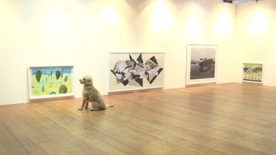 London hosted an art exhibition for dogs, so now your pet can be cultured too