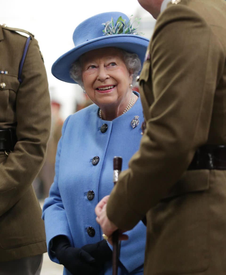 If you ever find yourself in a tricky situation, the Queen has you covered. Photo: Getty Images