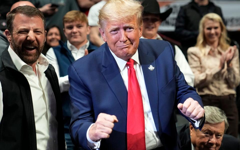 The 76-year-old Donald Trump at the NCAA Wrestling Championships - Sue Ogrocki/AP