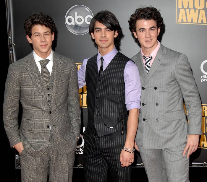 The Jonas Brothers in suits
