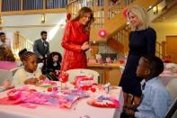 <p>Melania Trump au Children's Inn, à Bethesda, le 14 février 2020.</p>