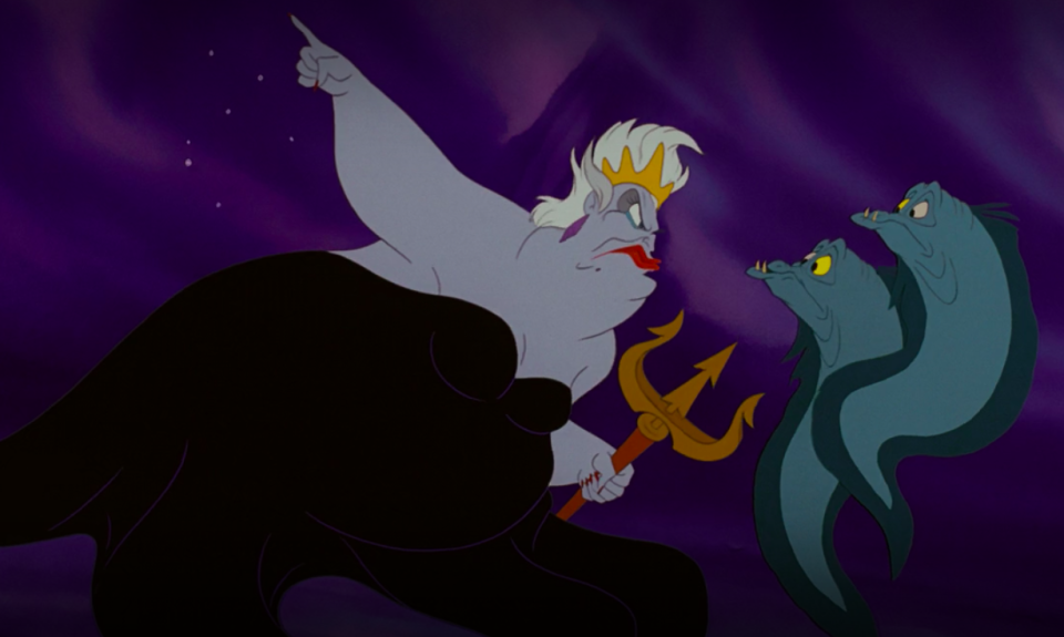 Ursula commands her eels to capture Eric