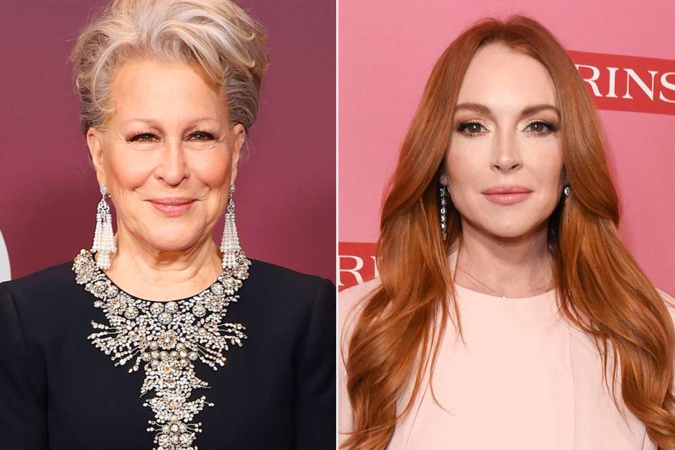 <p>Monica Schipper/Getty; Olivia Wong/Getty</p> Bette Midler (left) and Lindsay Lohan, who were once set to play mother and daughter in a sitcom