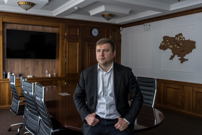 Vitaliy Koval, director del Fondo de Propiedades Estatales de Ucrania, que administra las empresas públicas del país. (Brendan Hoffman/The New York Times)