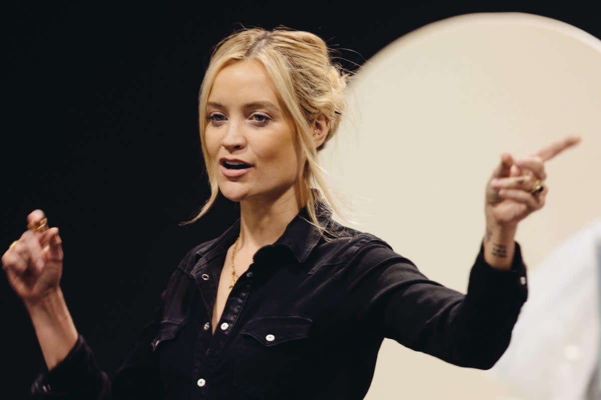 Laura Whitmore as Jenny in rehearsals for 2:22 - A Ghost Story at the Criterion Theatre in London (PA)