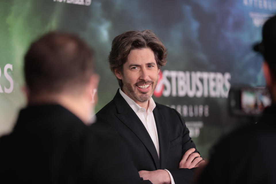 ivan reitman at a ghostbusters premiere