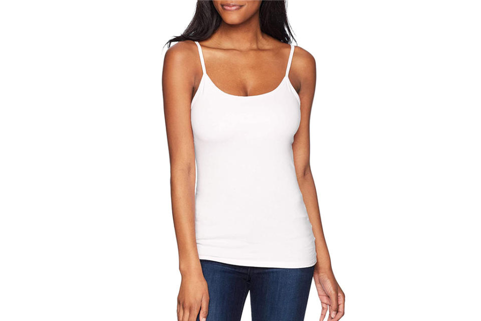 hanes, camisole, white