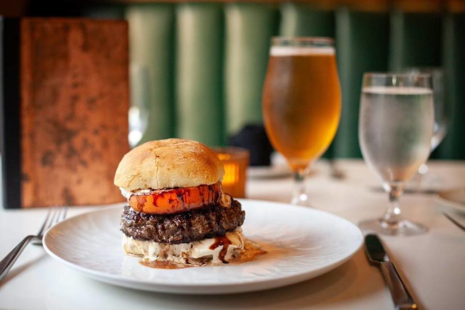 Loom, at Hotel Forty-Five, serves a burger called Caprese Burger for Macon Burger Week 2023.