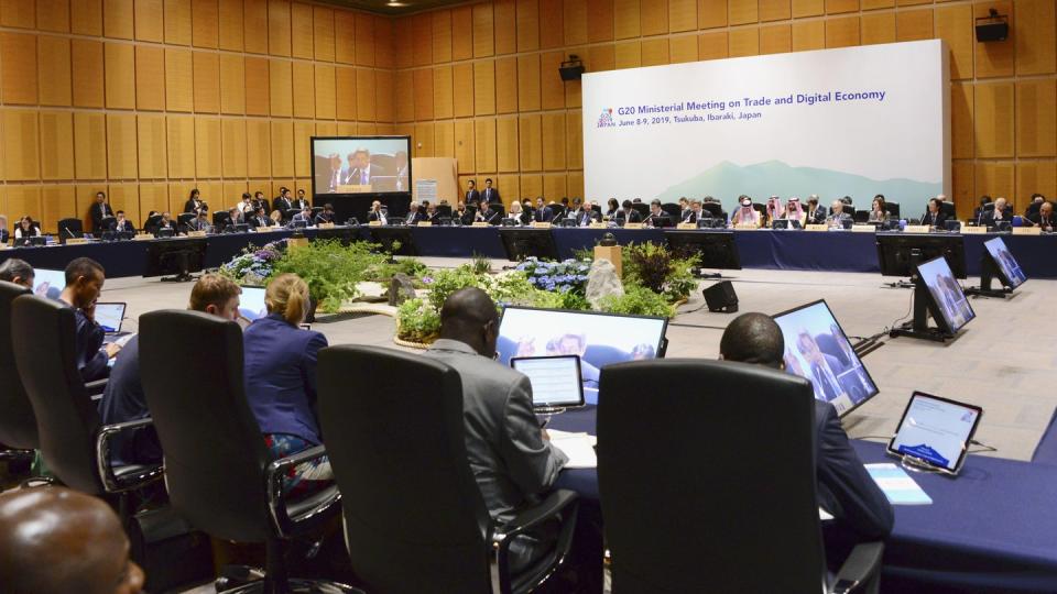 Wer KI (Künstliche Intelligenz) einsetze oder entwickele «sollte die Rechtsgrundsätze, Menschenrechte und demokratische Werte respektieren», beschlossen die G20-Staaten. Foto: kyodo