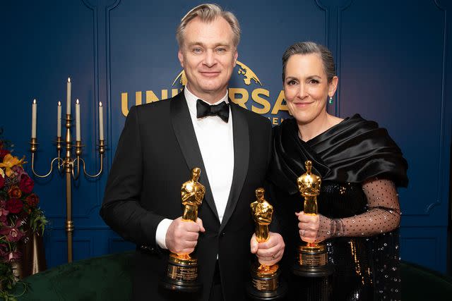 <p>Ben Shmikler / AB Images for Universal Pictures</p> Christopher Nolan and Emma Thomas