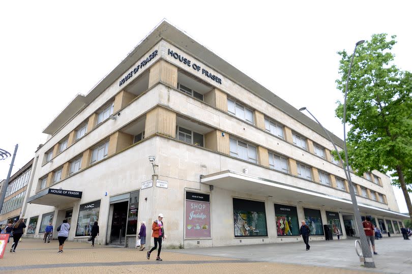 The House of Fraser department store in Plymouth City Centre