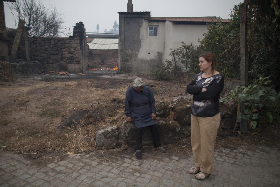 Wildfires burn out of control in Portugal and Spain