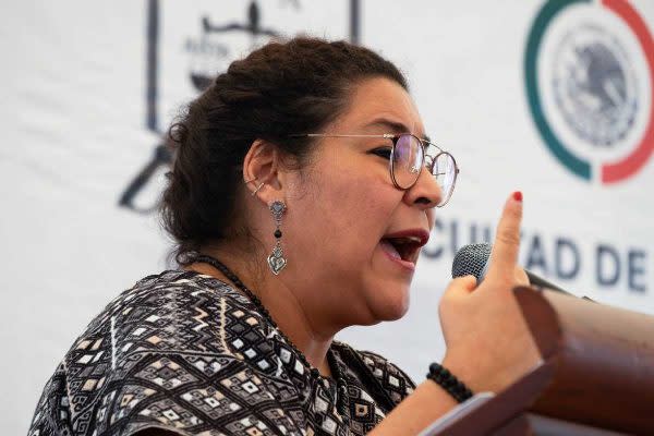 ministra lenia batres en foros sobre la reforma al poder judicial