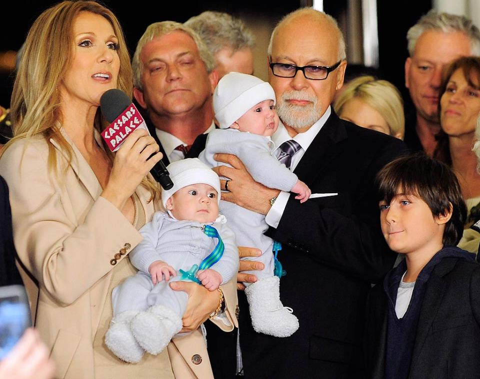 Celine Dion family Vegas Press Conf