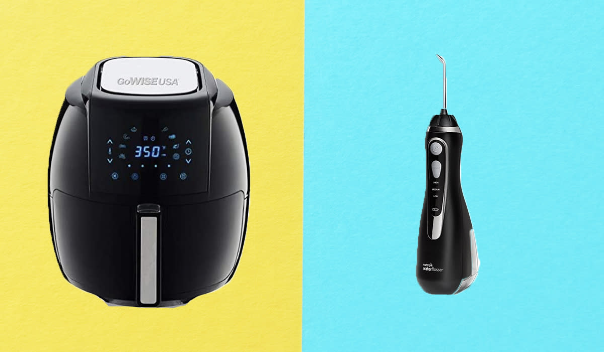 Air fryer and water flosser from Amazon's outlet. 