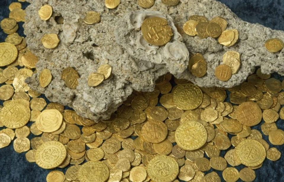 「聖荷西號」沉船蘊含的金幣、珠寶等珍貴寶物價值高達新台幣6300多億元。（翻攝X@LanceMigliaccio）