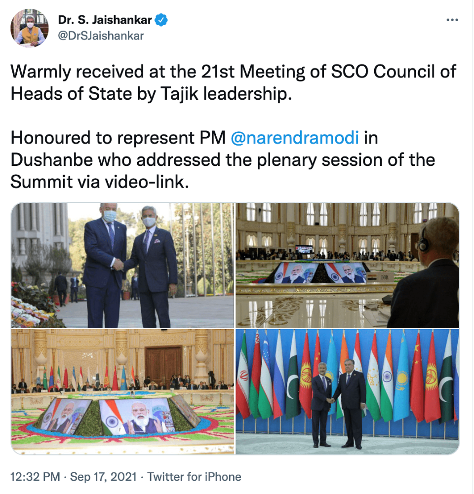 <div class="paragraphs"><p>Jaishankar met with Wang Yi at the Shanghai Cooperation Organisation (SCO) gathering in Tajikistan’s capital Dushanbe.</p></div>