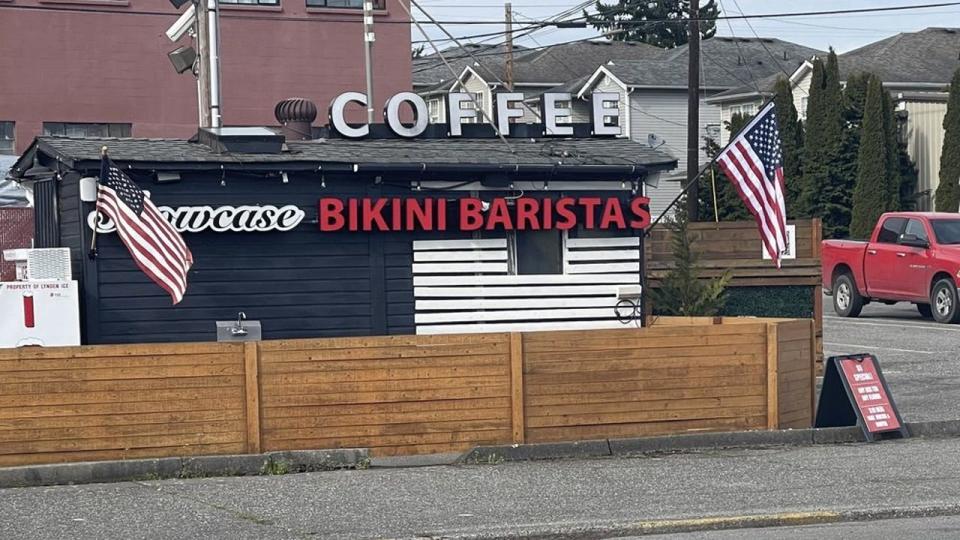 <div>Showcase Bikini Baristas seen April 8, 2022, in Everett, Wash.</div> <strong>(Tere P. via Yelp)</strong>