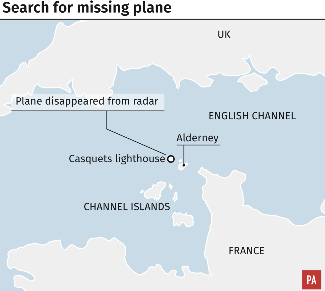 How the plane went missing (Press Association)