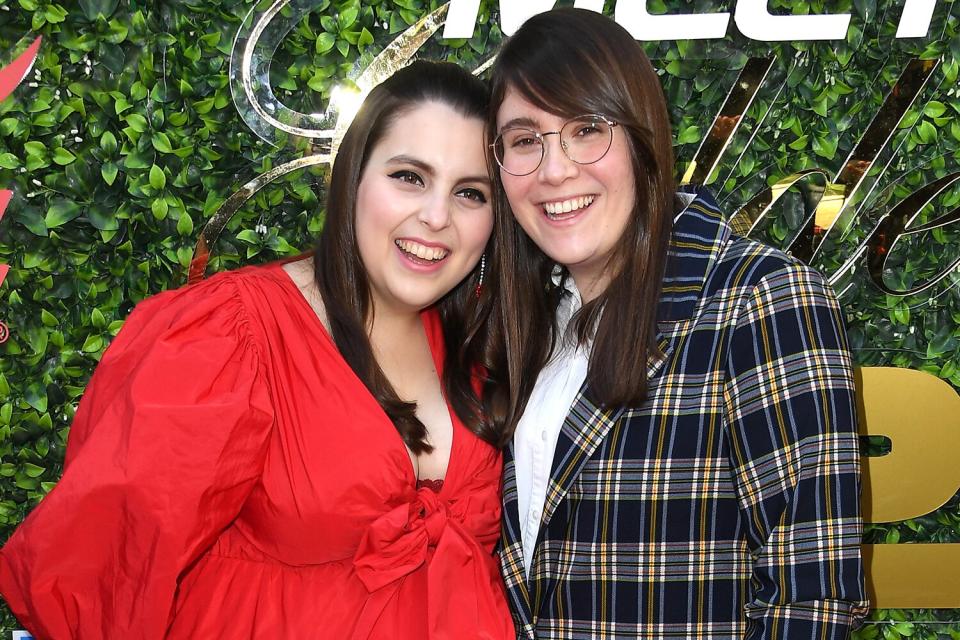 Beanie Feldstein and Bonnie Chance Roberts arrives at the 7th Annual Gold Meets Golden at Virginia Robinson Gardens and Estate on January 04, 2020 in Los Angeles, California.