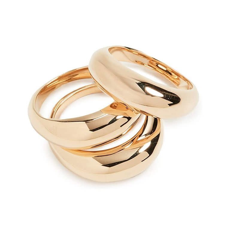 3) SOKO Fanned Stacking Rings