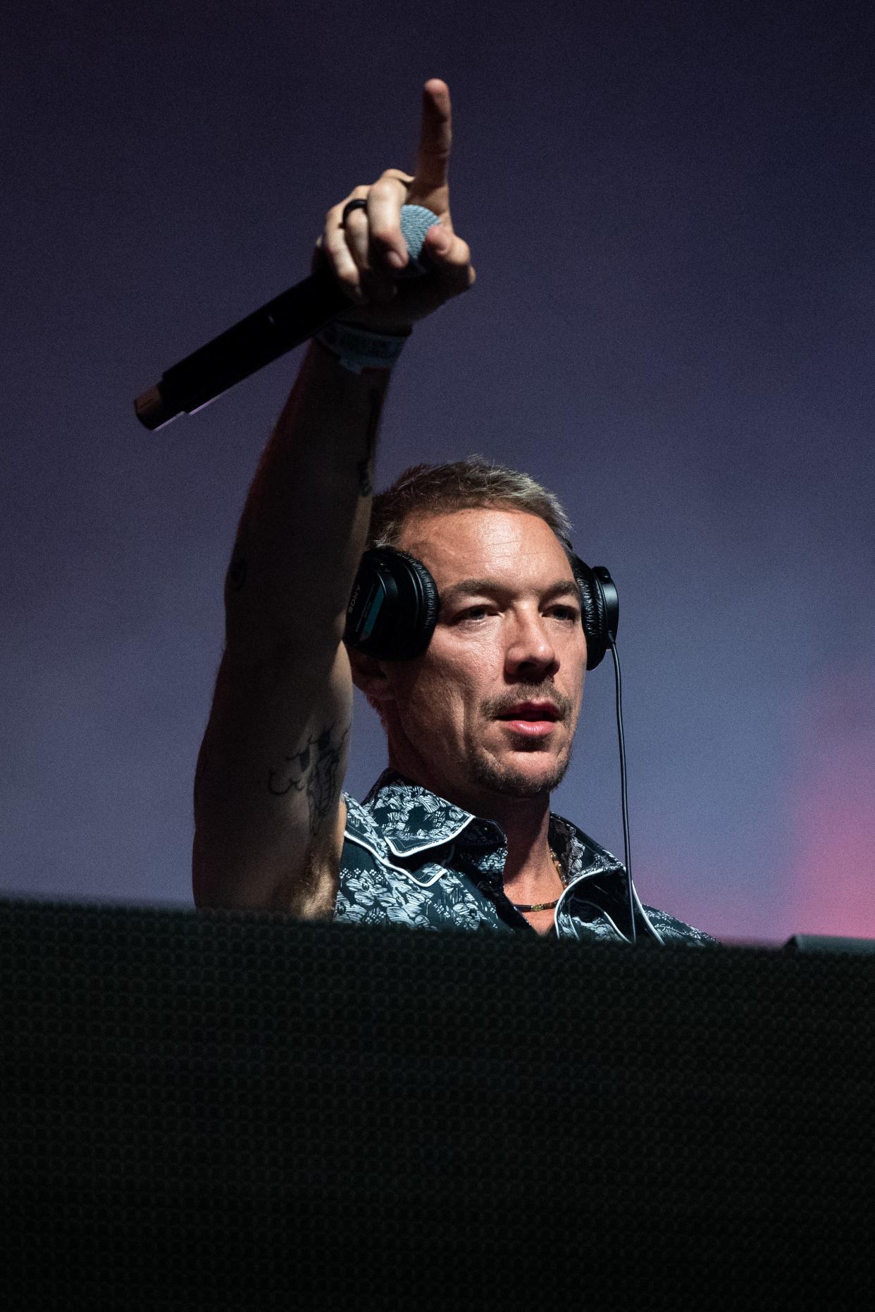 Diplo performs onstage during day 3 of the 2023 Stagecoach Festival on April 30, 2023 in Indio, California.